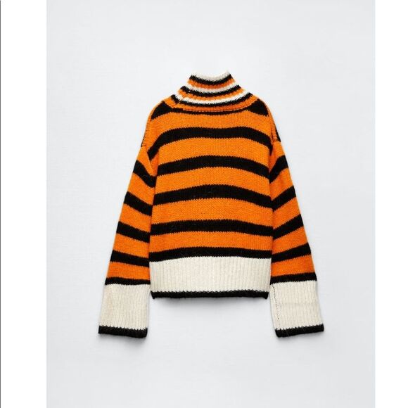 ZARA STRIPED KNIT SWEATER - Picture 16 of 16